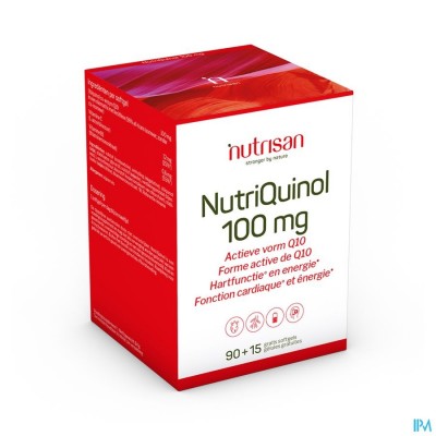 Nutriquinol 100mg Softgels 90+15 Gratis Nutrisan