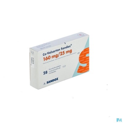 Co Valsartan Sandoz 160mg/25,0mg Filmomh Tabl 28