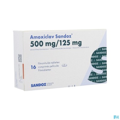 Amoxiclav Sandoz 500/125mg Comp 16