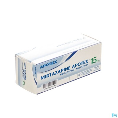 Mirtazapine Apotex 15mg Comp Orodisp 90