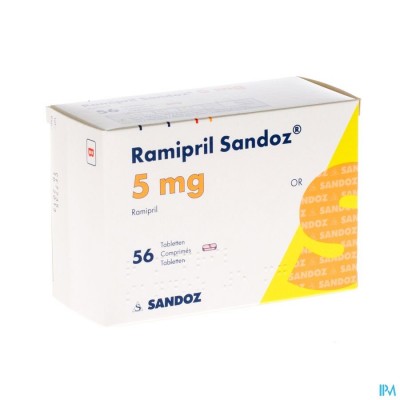 Ramipril Sandoz 5,0mg Tabl 56 X 5,0mg