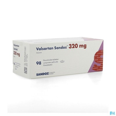 Valsartan Sandoz 320mg Filmomh Tabl 98 X 320mg