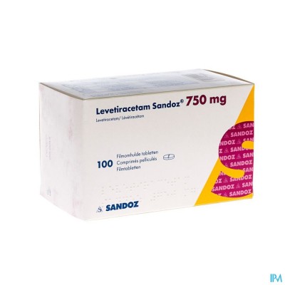 Levetiracetam Sandoz Filmomh Tabl 100 X 750mg