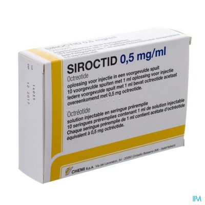 Siroctid 0,5mg/ml Voorgev. Spuit 10 X 1ml