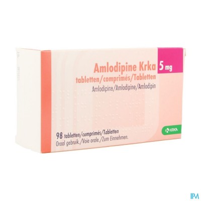 Amlodipine Krka 5mg Comp 98 X 5mg