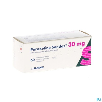 Paroxetine 30mg Sandoz Comp 60 X 30mg