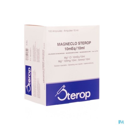 Sterop mg-chloride 1g 10ml 100 Amp Nm