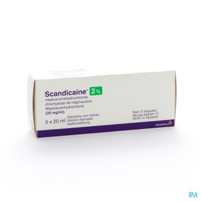 Scandicaine Sol. Inj. 5 X 20ml 2 %