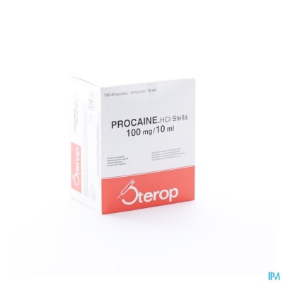 Sterop Proc Hcl 100mg 10ml 100 Amp