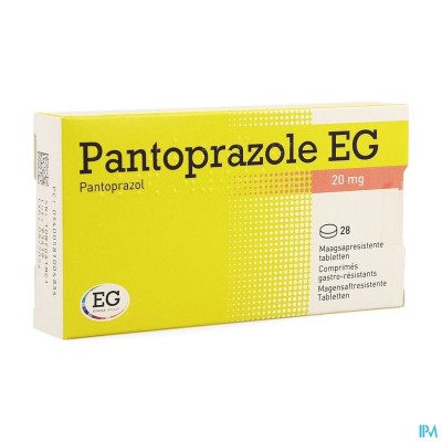 Pantoprazole EG 20Mg Maagsapresist.Tabl Blist 28