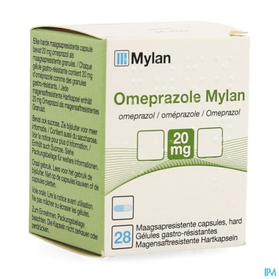 Omeprazol Viatris 20mg Caps 28