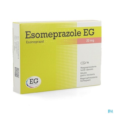 Esomeprazole EG 20Mg Harde Caps Maagsapres 14X20Mg