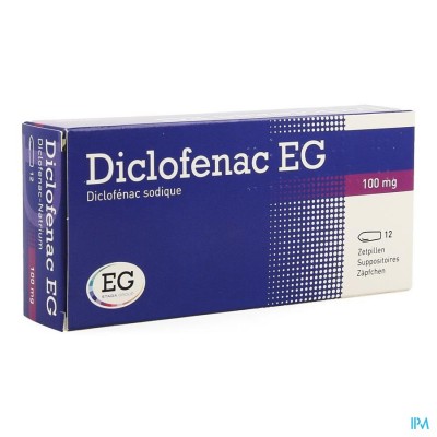 Diclofenac Eg Suppo 12x100mg