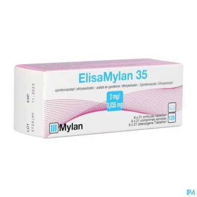 Elisaviatris 35 2mg/0,035mg Tabl 6x21