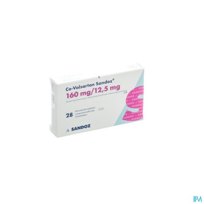 Co Valsartan Sandoz 160mg/12,5mg Filmomh Tabl 28