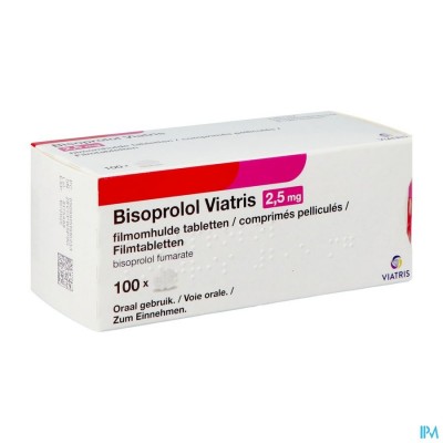 Bisoprolol Viatris 2,5mg Filmomh Tabl 100