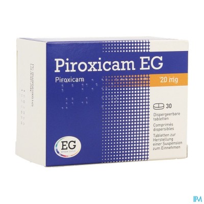 Piroxicam EG       Tabl Dis 30X20Mg