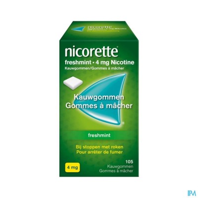 Nicorette Freshmint Kauwgom 105x4mg