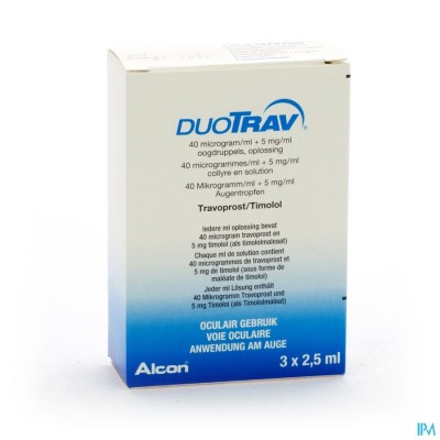 Duotrav Collyre 3 X 2,5ml