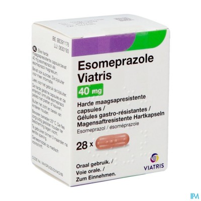 Esomeprazole Viatris 40mg Caps 28