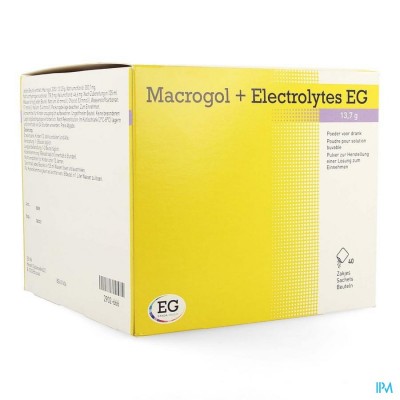 MACROGOL+ELECTROLYTES EG 13,7G PDR SACH 40