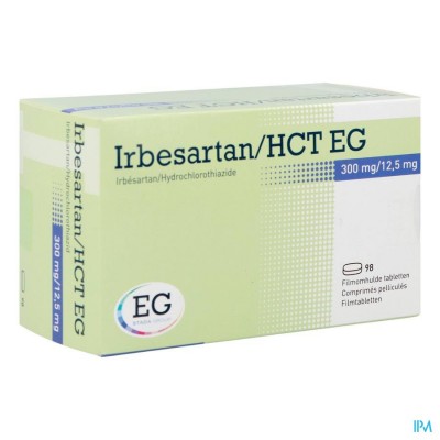 Irbesartan Hct EG 300 Mg/12,5 Mg Filmomh Tabl 98