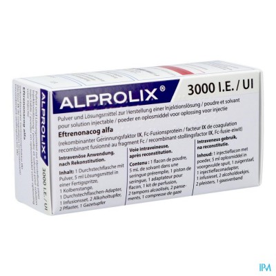 Alprolix 3000ie Pdr+solv Opl Inj 1 Fl + Ser Pr.5ml