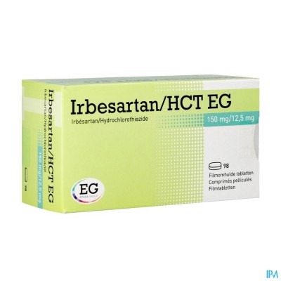 Irbesartan Hct EG 150 Mg/12,5 Mg Filmomh Tabl 98