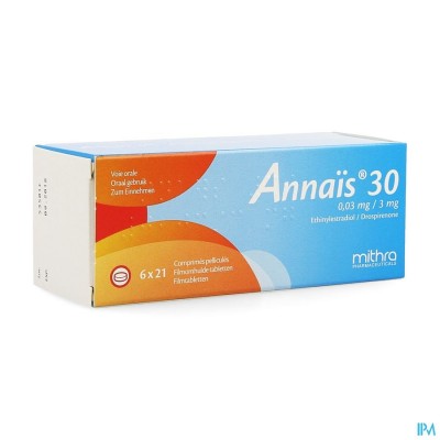 ANNAIS 30 0,03MG/3MG FILMOMH TABL 6 X 21