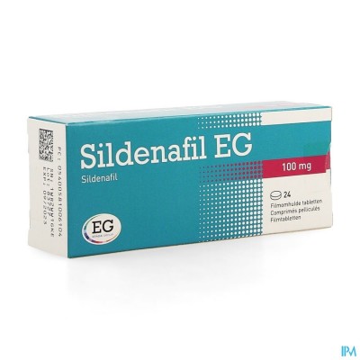 Sildenafil EG 100 Mg Filmomh Tabl 24 X 100 Mg