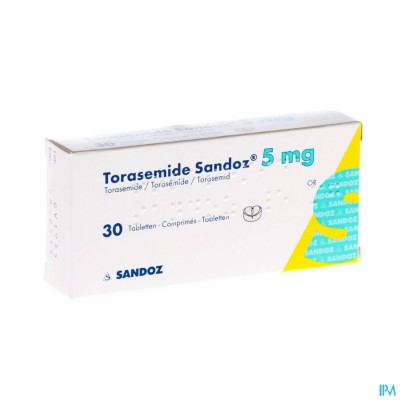 Torasemide Sandoz Comp 30 X 5mg