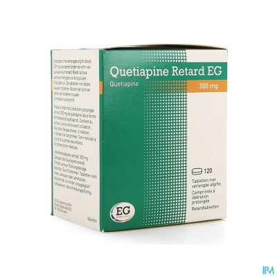 Quetiapine Retard EG 300Mg Verl.Afg.Tabl 120X300Mg