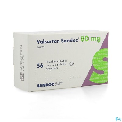 Valsartan Sandoz 80mg Filmomh Tabl 56 X 80mg