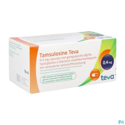 Tamsulosine Teva Caps 200 X 0,4mg