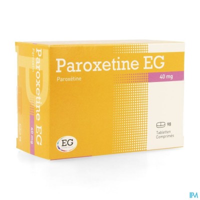 Paroxetine EG Tabl 98X40Mg