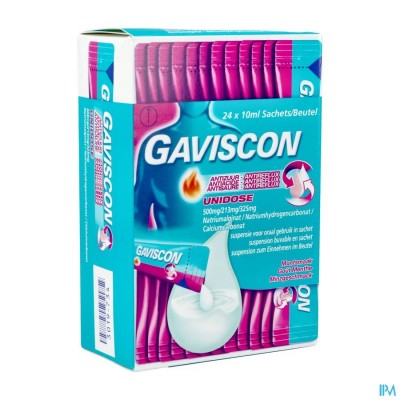 Gaviscon Antireflux Antizuur Orale Susp Zakje 24