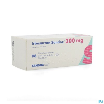 Irbesartan Sandoz 300mg Filmomh Tabl 98 X 300mg