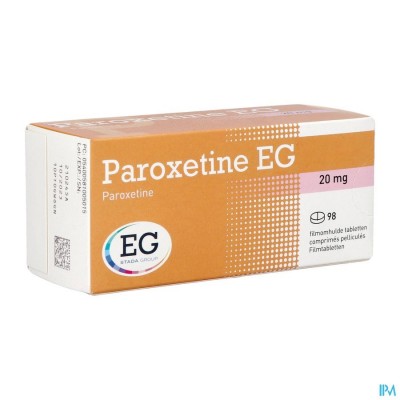 Paroxetine EG Filmomh Tabl  98 X 20Mg Blister