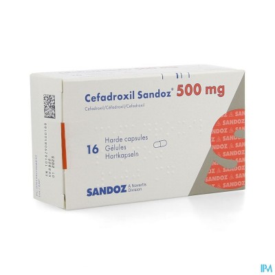 Cefadroxil 500mg Sandoz Caps 16x500mg