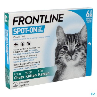Frontline Spot On Kat 10% Pipet 6x0,50ml