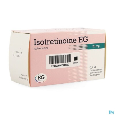 Isotretinoine EG 20 Mg Caps 60 X 20 Mg