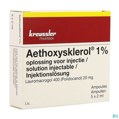 Aethoxysklerol Amp. 5 X 2ml 1 %