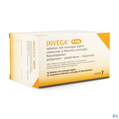 Invega Tabl Retard 56 X 6mg