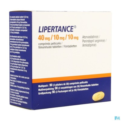 Lipertance 40mg/10mg/10mg Filmomh Tabl 90