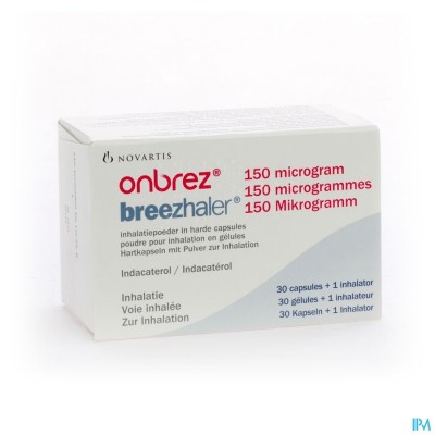 Onbrez Breezhaler 150 Mcg Inhal Poeder Caps 30