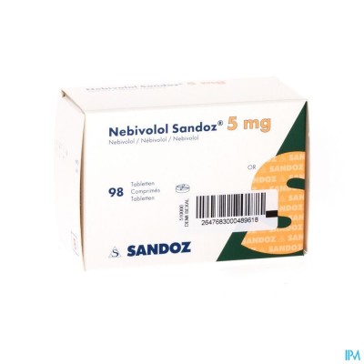 Nebivolol Sandoz Tabl 98 X 5mg