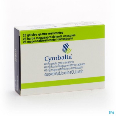 Cymbalta 60mg Maagsapresist. Caps 28 X 60mg