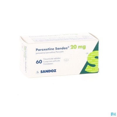 Paroxetine 20mg Sandoz Filmomh Tabl 60 X 20mg