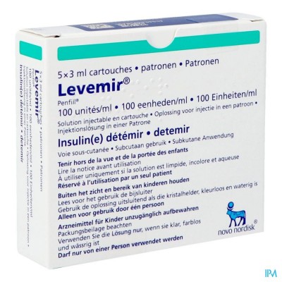 Levemir Penfill 5x3ml 100 U/ml