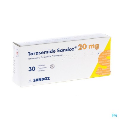 Torasemide Sandoz Comp 30 X 20mg